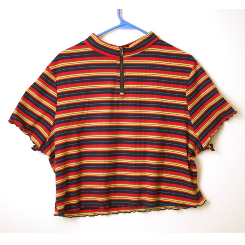 Striped Croped Top / 4XL / Shein